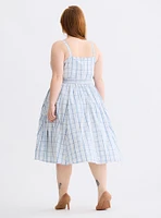 Retro Chic Button-Front Dress