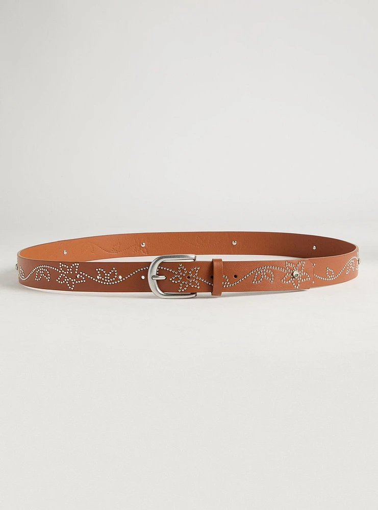 Floral Studded Belt