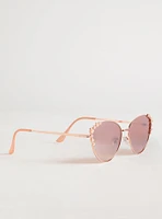 Pearl Metal Cateye Sunglasses
