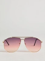 Ombre Aviator Sunglasses
