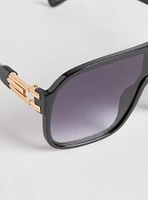 Rounded Shield Sunglasses