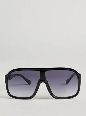Rounded Shield Sunglasses