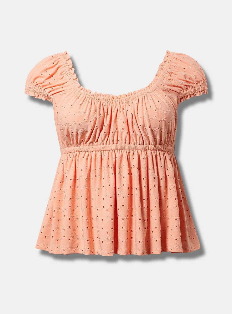 Cap Sleeve Babydoll Top
