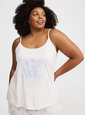 Lightweight Cotton Jersey Sleep Tank
