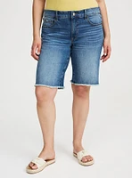 Baggy Mid-Rise Bermuda Short