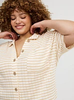 Collared Crop Top