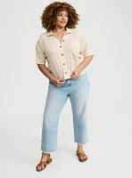 Collared Crop Top