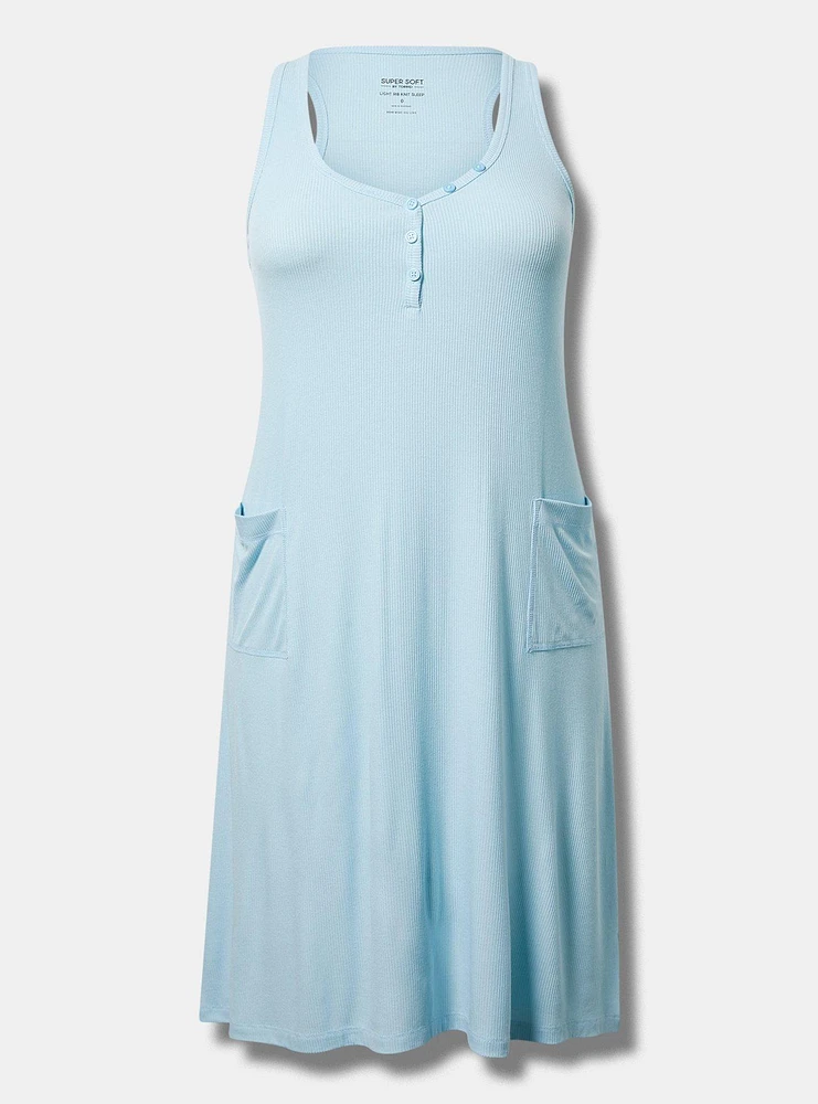Ribbed Midi Lounge Dress