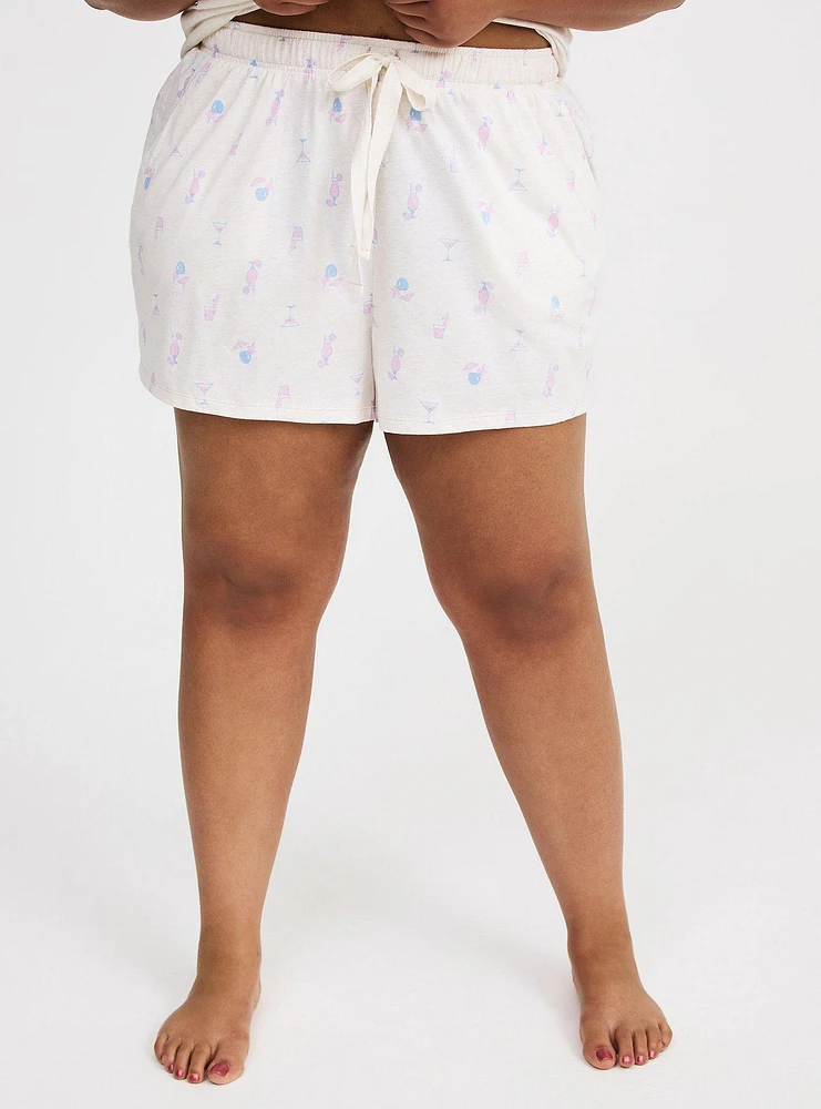 Lightweight Cotton Jersey Sleep Short