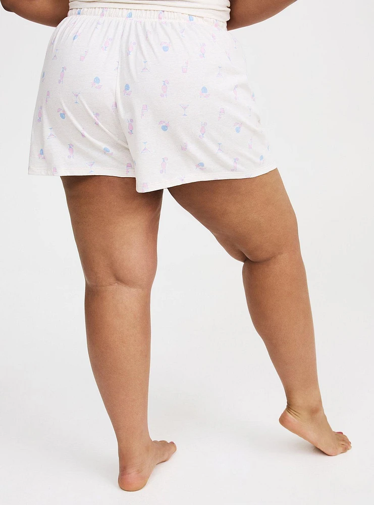 Lightweight Cotton Jersey Sleep Short