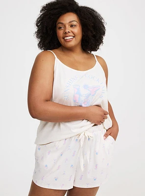 Lightweight Cotton Jersey Sleep Short
