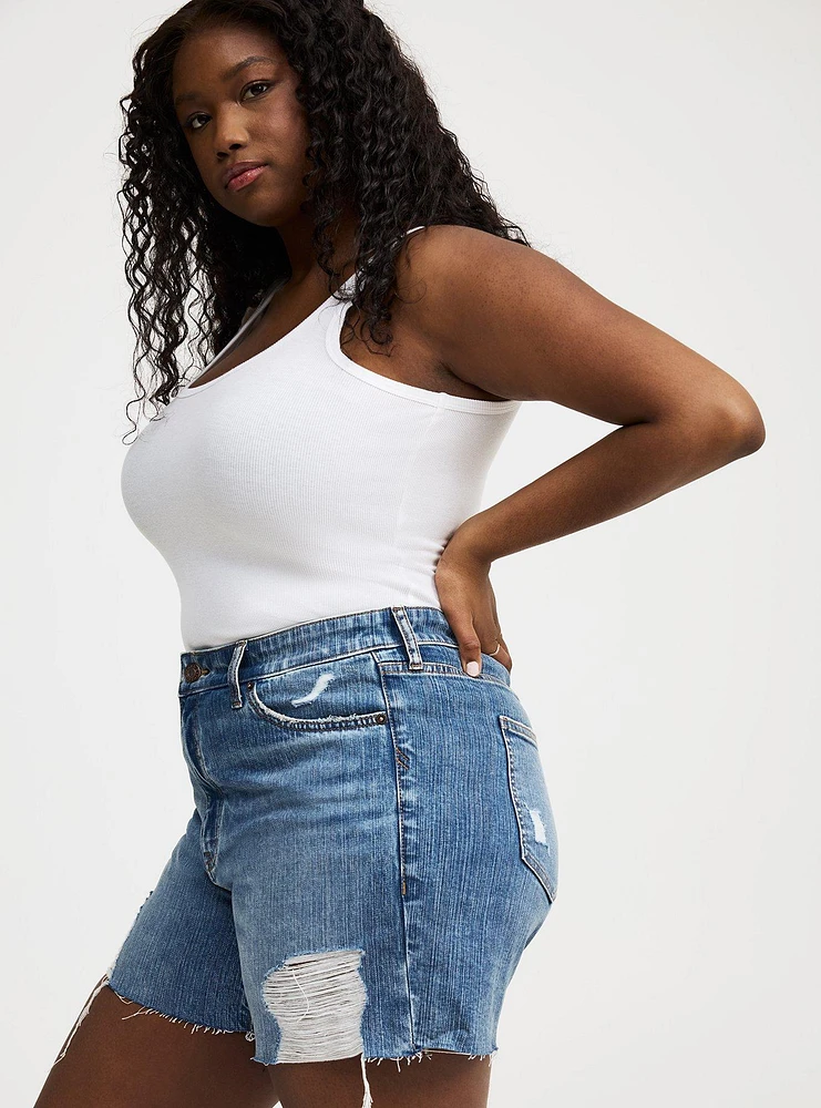 5'' Perfect High-Rise Distressed Short
