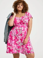 Flutter Sleeve Mini Dress