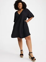 V-Neck Mini Dress