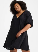 V-Neck Mini Dress