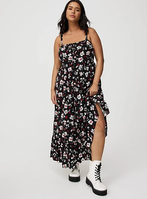 Challis Smocked Maxi Dress