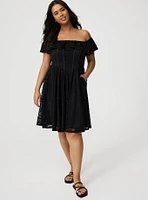 Mini Lace Off-Shoulder Dress