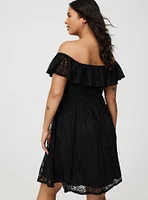 Mini Lace Off-Shoulder Dress
