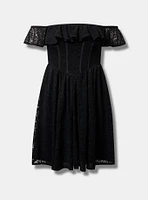 Mini Lace Off-Shoulder Dress