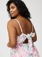 Sleeveless Tie-Back Midi Dress