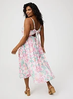 Sleeveless Tie-Back Midi Dress