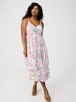 Sleeveless Tie-Back Midi Dress