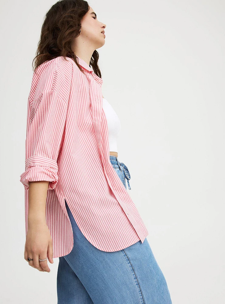 Soft Cotton Drop-Shoulder Shirt