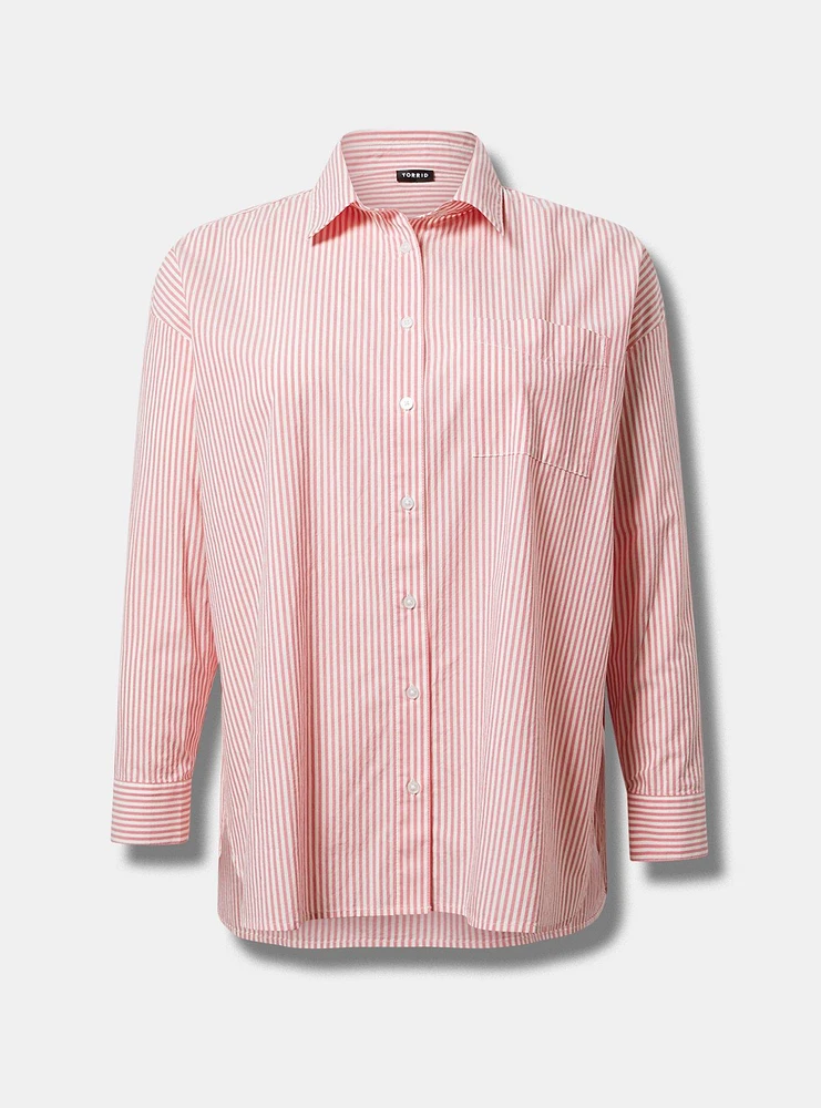 Soft Cotton Drop-Shoulder Shirt