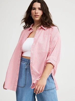 Soft Cotton Drop-Shoulder Shirt
