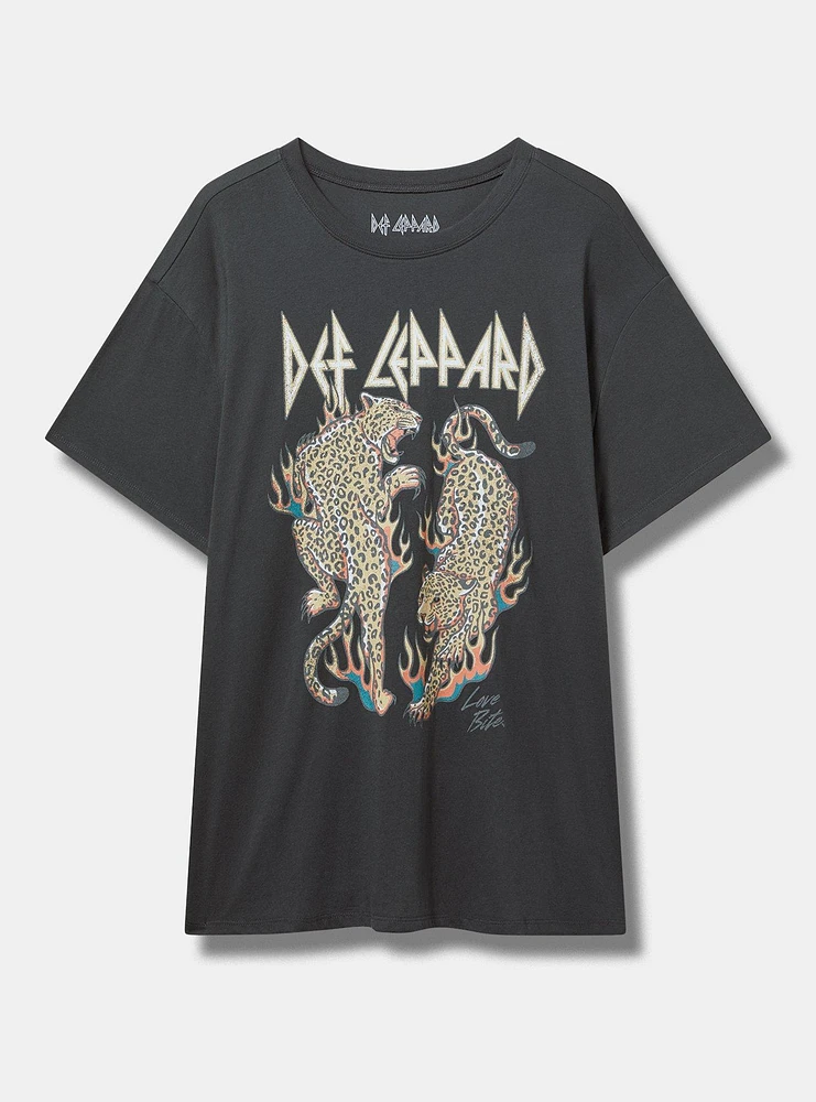 Def Leppard Relaxed Cotton Crew Tee