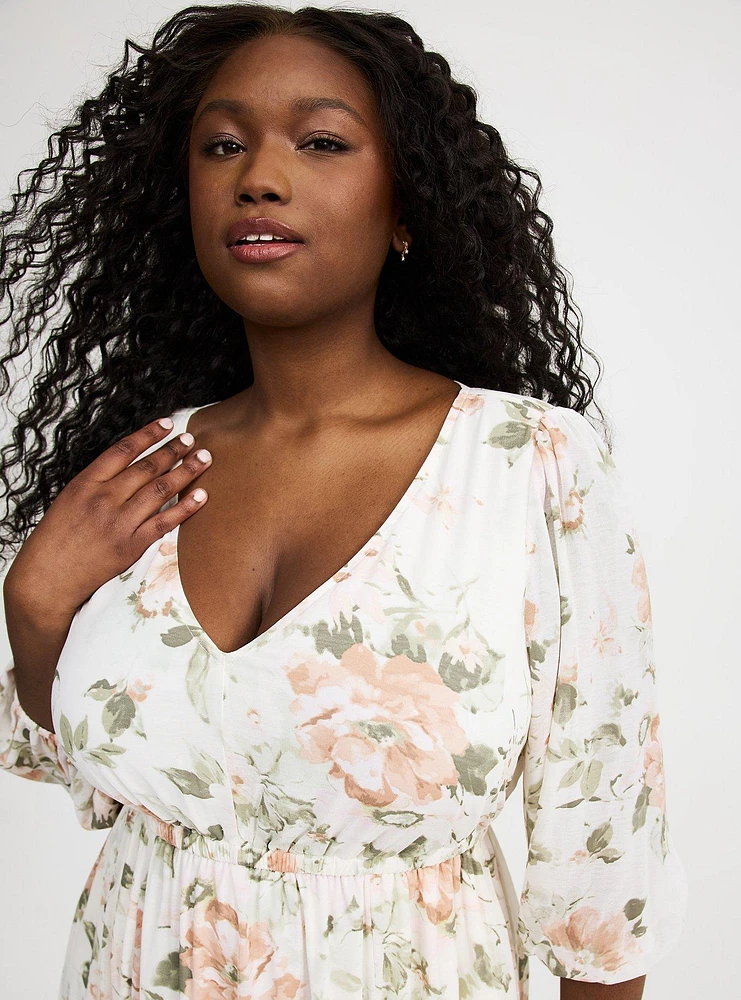 Mini Chiffon Tiered Babydoll Dress