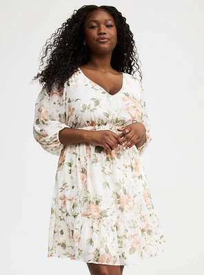 Mini Chiffon Tiered Babydoll Dress