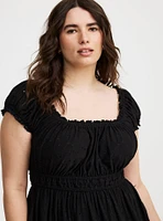 Mini Knit Eyelet Dress