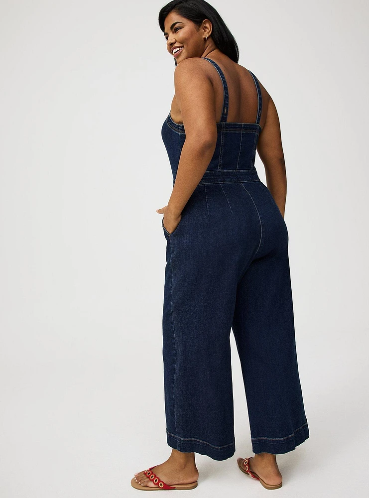 Super Soft Denim Jumpsuit