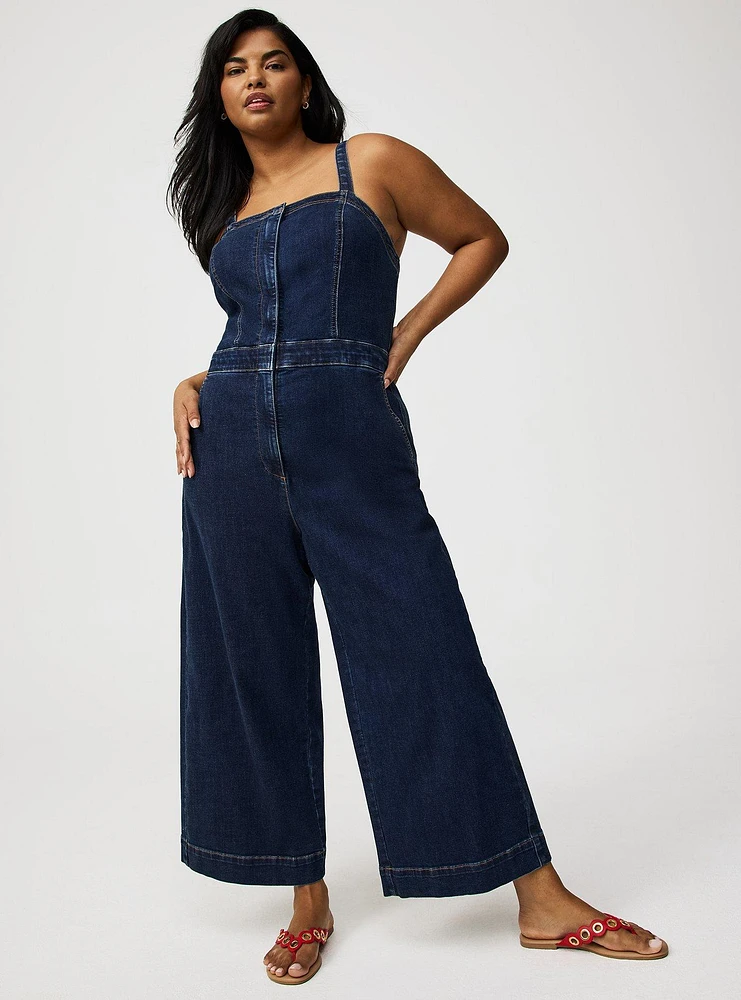 Super Soft Denim Jumpsuit