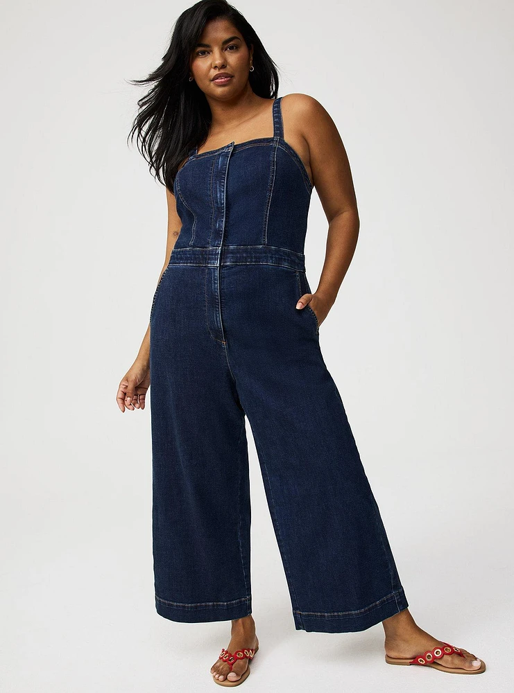 Super Soft Denim Jumpsuit