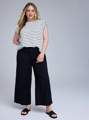 Belle Isle Wide-Leg Ankle Trouser
