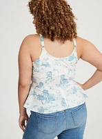 Corset Sleeveless Peplum Top