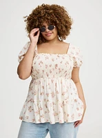 Smocked Babydoll Top