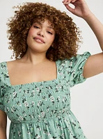 Smocked Babydoll Top