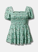 Smocked Babydoll Top