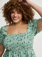 Smocked Babydoll Top