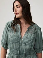 Crinkle Gauze Boho Top