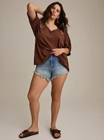 Festi Oversized V-Neck Tee