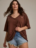 Festi Oversized V-Neck Tee