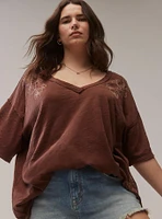Festi Oversized V-Neck Tee