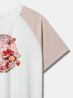 Strawberry Shortcake x My Melody Cotton Crop Raglan Tee