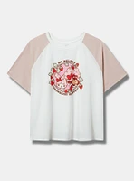 Strawberry Shortcake x My Melody Cotton Crop Raglan Tee