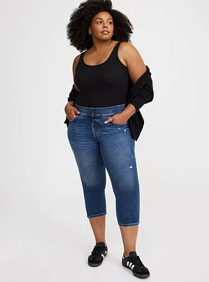 High-Rise Cropped Skinny Lean Jean