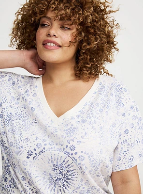 Heritage Slub Relaxed V-Neck Tee